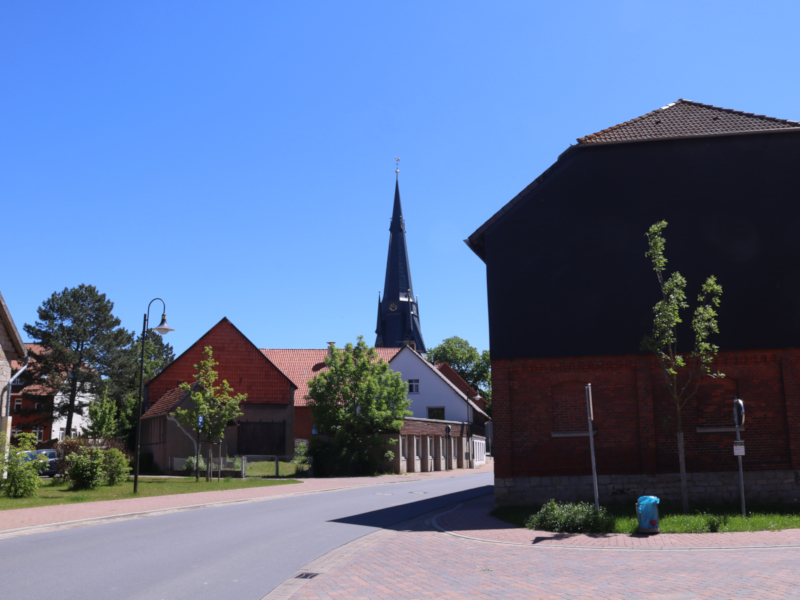 31036 Eime - Wassertorstraße in Richtung der Kirche/Hauptstraße